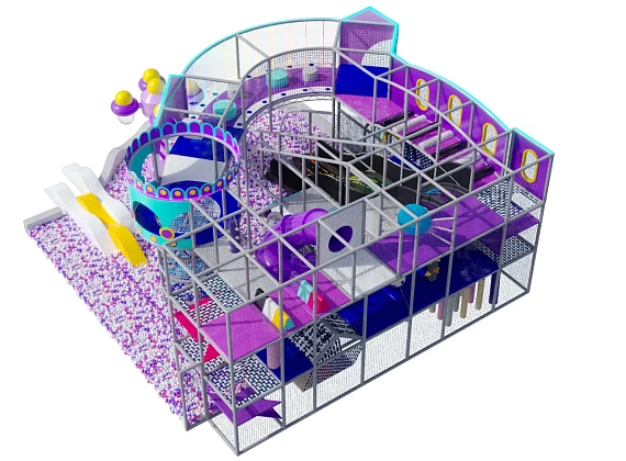 Детский игровой лабиринт «Конфетный Замок» Фото 2