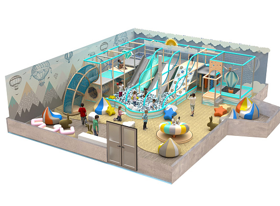 Игровая комната Голубая пастель