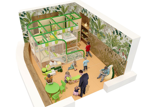 Детский игровой лабиринт Домик на дереве Фото 1