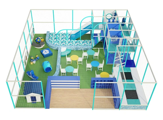 Детский уличный лабиринт «Морская станция» Фото 4