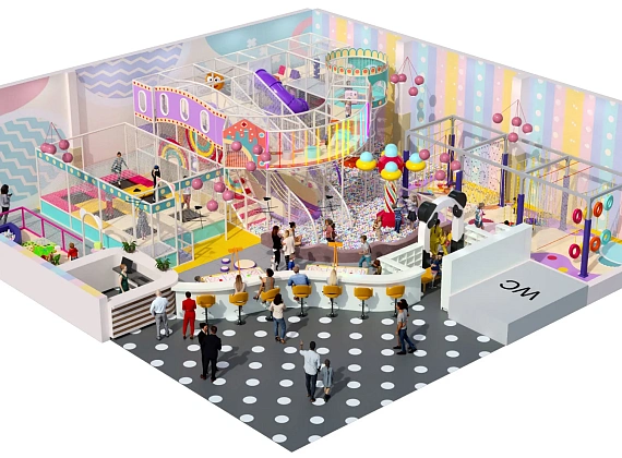 Детский игровой лабиринт «Конфетный Замок» Фото 5