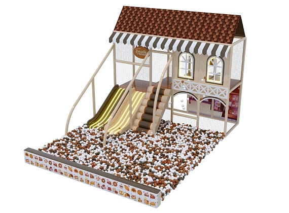 Детский игровой лабиринт для кафе «Пряничный домик» Фото 2