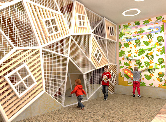 Детский игровой лабиринт для ЖК «Перевернутый город» Фото 3