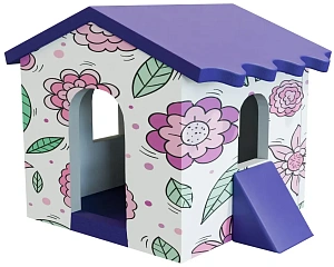 Трансформер «Домик» с цветочным принтом