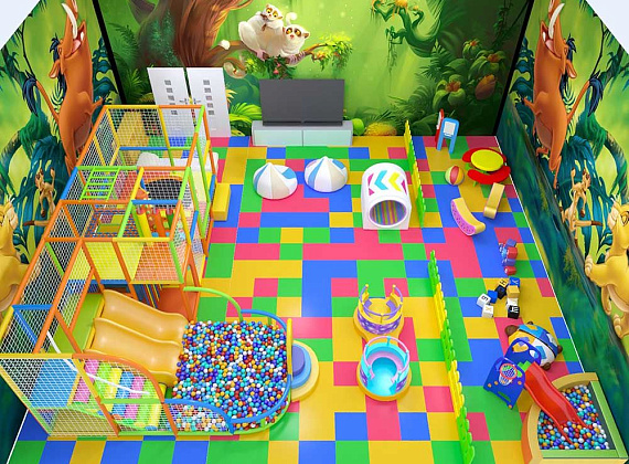 Детская игровая комната Цветные пазлы Фото 1