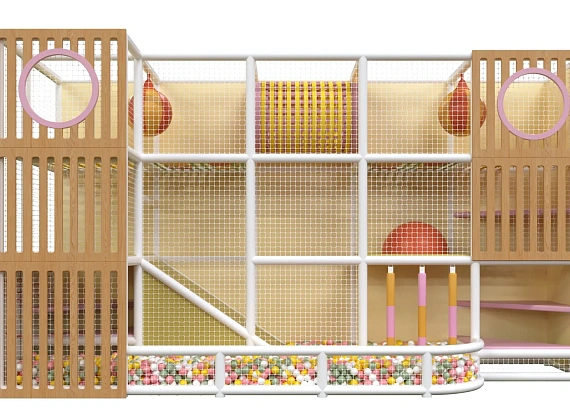 Детский игровой лабиринт для кафе «Уютный островок» Фото 1