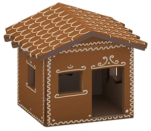 Мягкий игровой домик «Пряничный»