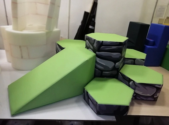 Комплект мягких модулей «Шестигранник с горкой» Фото 1