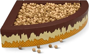 Cухой бассейн угловой с УФ печатью «Торт»