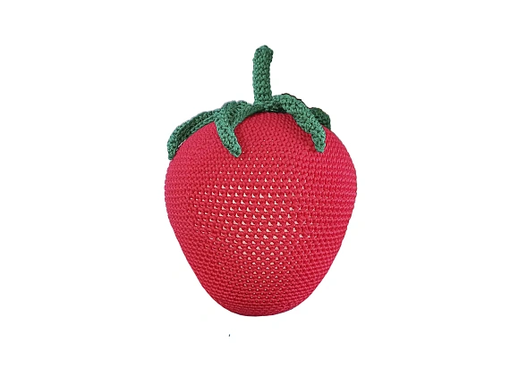 Мягкая игрушка «Клубничка» с вязаным чехлом