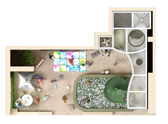 Детская игровая комната «Туманный лес» Фото 3