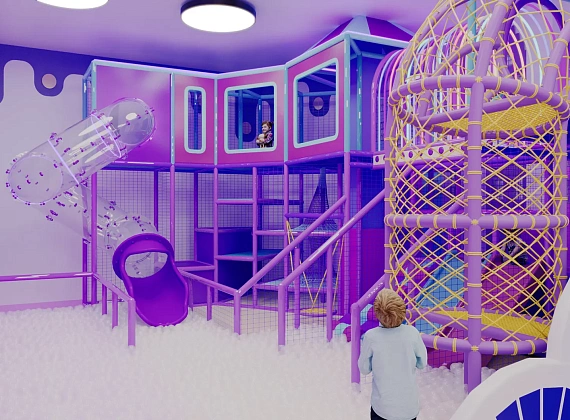 Детский игровой лабиринт «Неон Сити» Фото 2