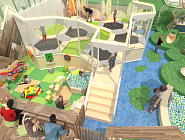 Детский центр в эко-стиле  500 м2 "Лесная деревня" Фото 5