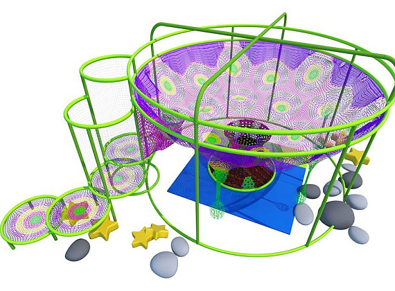 Вязаный лабиринт Дерево Звездный