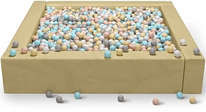 Cухой бассейн квадратный «Бежевый»