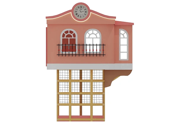 Вязаный улей «Дом с часами» Фото 2