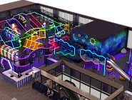 Детский центр «Звёздный Путь» c неоновой подсветкой