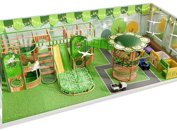 Детский игровой лабиринт «Лесные Горки» Фото 1