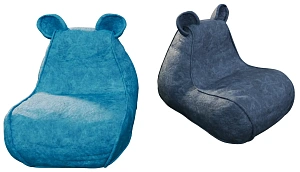 Кресло из велюра «Мышонок»