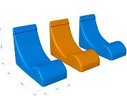 Мягкий лежак для зоны отдыха Фото 2