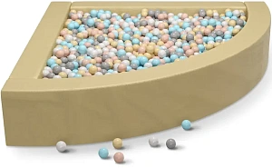 Cухой бассейн угловой «Бежевый»