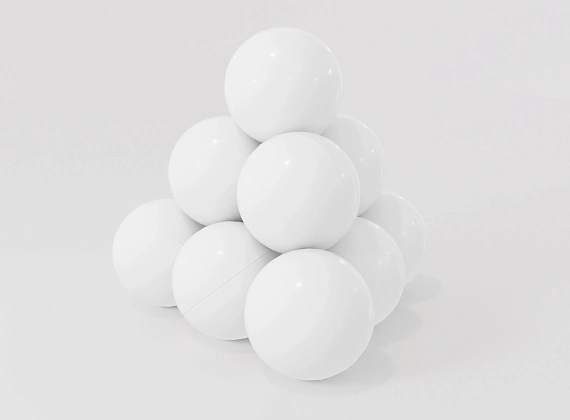 Белые шарики для сухого бассейна