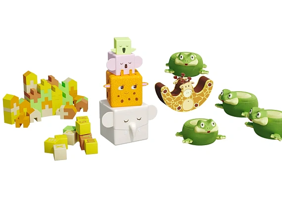 Комплект мягких модулей для детского центра «Зоопарк»