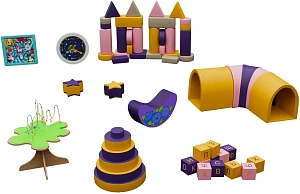 Комплект мягких модулей для детского центра «Лила-Лемон»