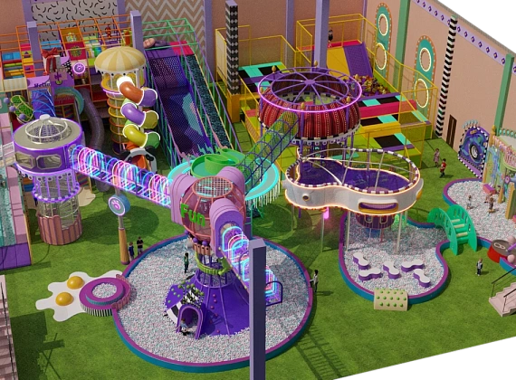 Детский развлекательный центр «Wow Park» с высокими конструкциями Фото 1