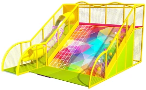 Косогор «Лимончик» с прозрачной горкой