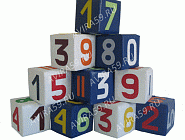 Набор кубиков Цифры, 10 деталей