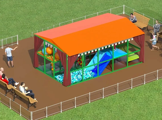 Детский игровой лабиринт «Домик Дракоши» Фото 1