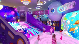 Горка-косогор с мультимедийной проекцией «Киберон»