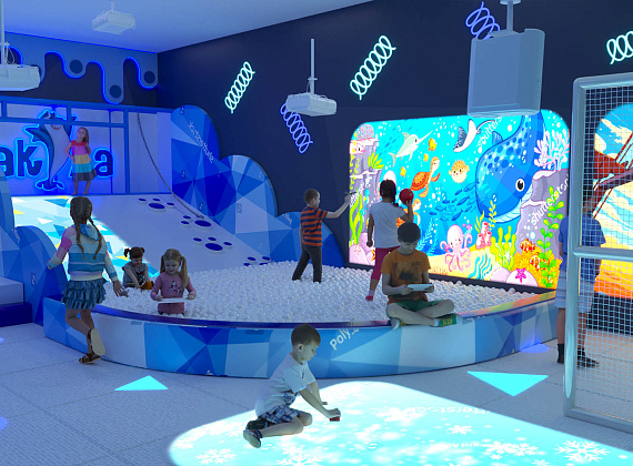 Детский игровой центр с подсветкой 600 м2 "Ледяной замок" Фото 7