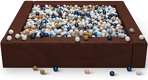 Cухой бассейн квадратный «Темно-коричневый»