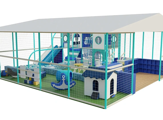 Детский уличный лабиринт «Морская станция» Фото 1