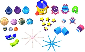 Комплект мягких модулей для детского центра «Монстро-Спейс»