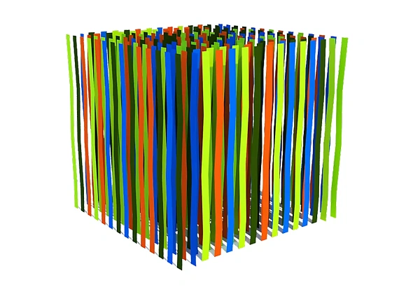 Ленточный лабиринт для детской комнаты