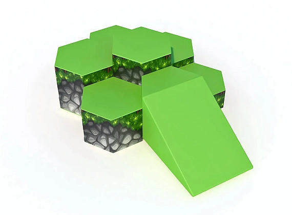 Комплект мягких модулей «Шестигранник с горкой»