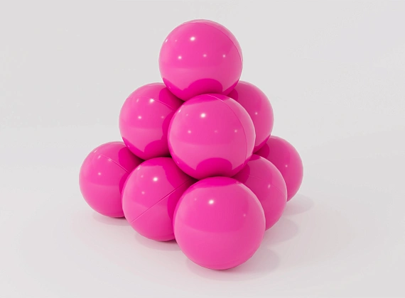 Фуксия шарики для сухого бассейна