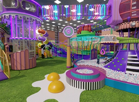 Детский развлекательный центр «Wow Park» с высокими конструкциями Фото 6