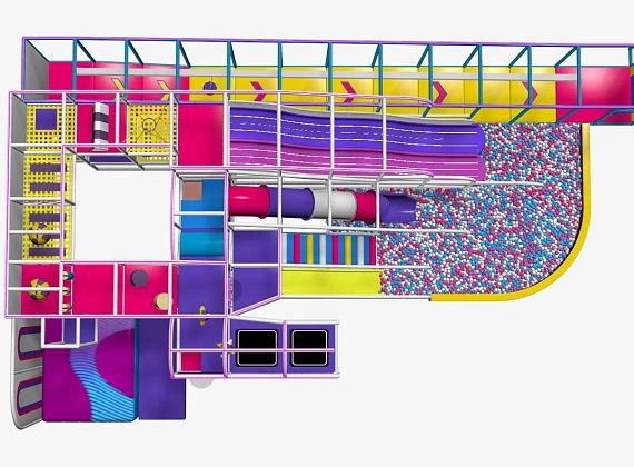 Детский игровой лабиринт «Pink Galaxy» Фото 5