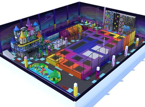 Батутный парк МЕГА Под водой