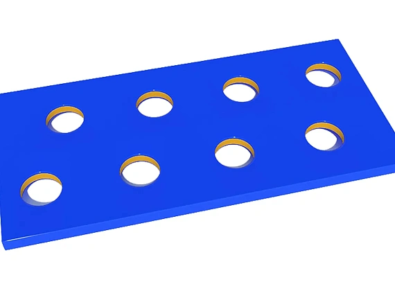 Напольное препятствие с отверстиями