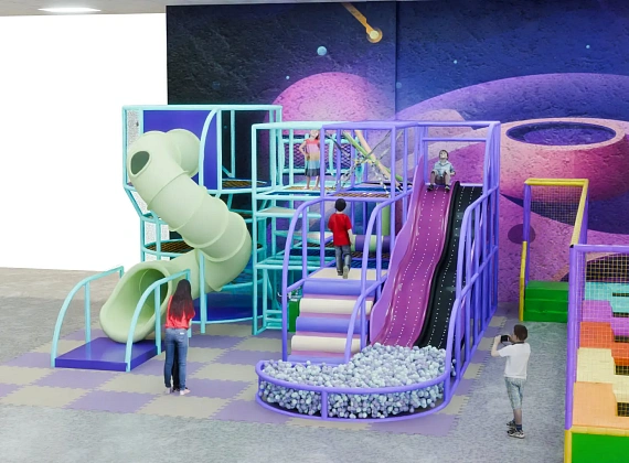 Детский игровой лабиринт «Астероиды»