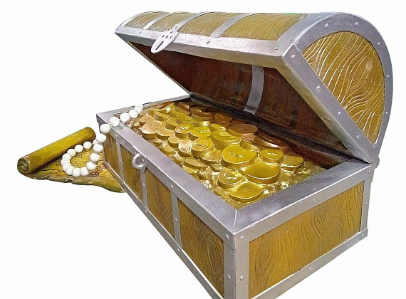 Фигура из стеклопластика Сундук сокровищ