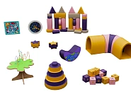 Комплект мягких модулей для детского центра «Лила-Лемон»