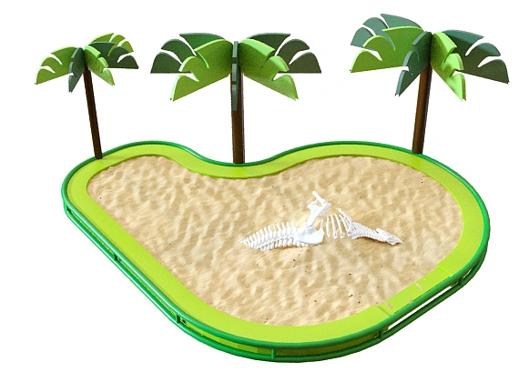 Песочница с раскопками