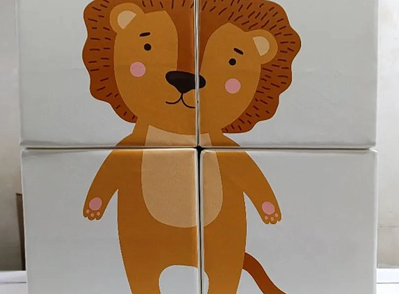 Набор кубиков «Собери рисунок» с аппликацией Фото 16