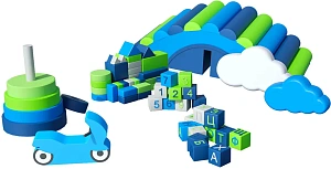 Комплект мягких модулей для детского центра «Скай-Сити»